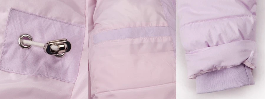 pink puffer jacket detail pink puffer jacket detail