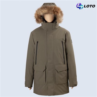 Parka padded tal-irġiel